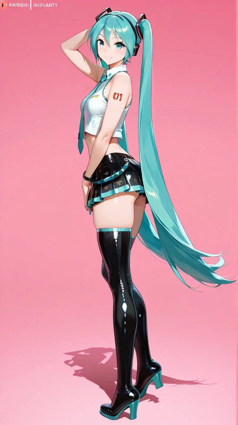 Hatsune Miku、Anime girl with long hair and a gun in her hand,Shimashima Pantiesがよく見える、Hatsune Miku、(Squatting down and opening her legs and showing her panties 1:4)、、spread legs、show panties,super mini skirt、緑と白のShimashima Panties、From miniskirt to c Kantai Collection style,Shimashima Panties、super mini skirt、 portrait anime space cadet girl, Best Anime 4K Kona-chan Wallpaper, terrible anime 8k, High-definition official artwork, Trending with Art Station Pixiv, perfect android girl, cyborg - girl with silver hair, anime style 4k, anime art wallpaper 8k, azur lane style
