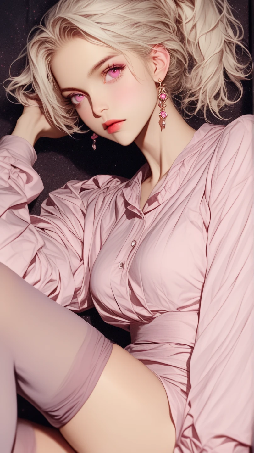 fu;;body (best quality,4k,8k,highres,masterpiece:1.2),ultra-detailed,realistic,pov from below,solo female,blushing,smirking,smug,taking a selfie,emphasizing her curvy body and hips,fashionable,modern,dynamic lighting,stylish background.
