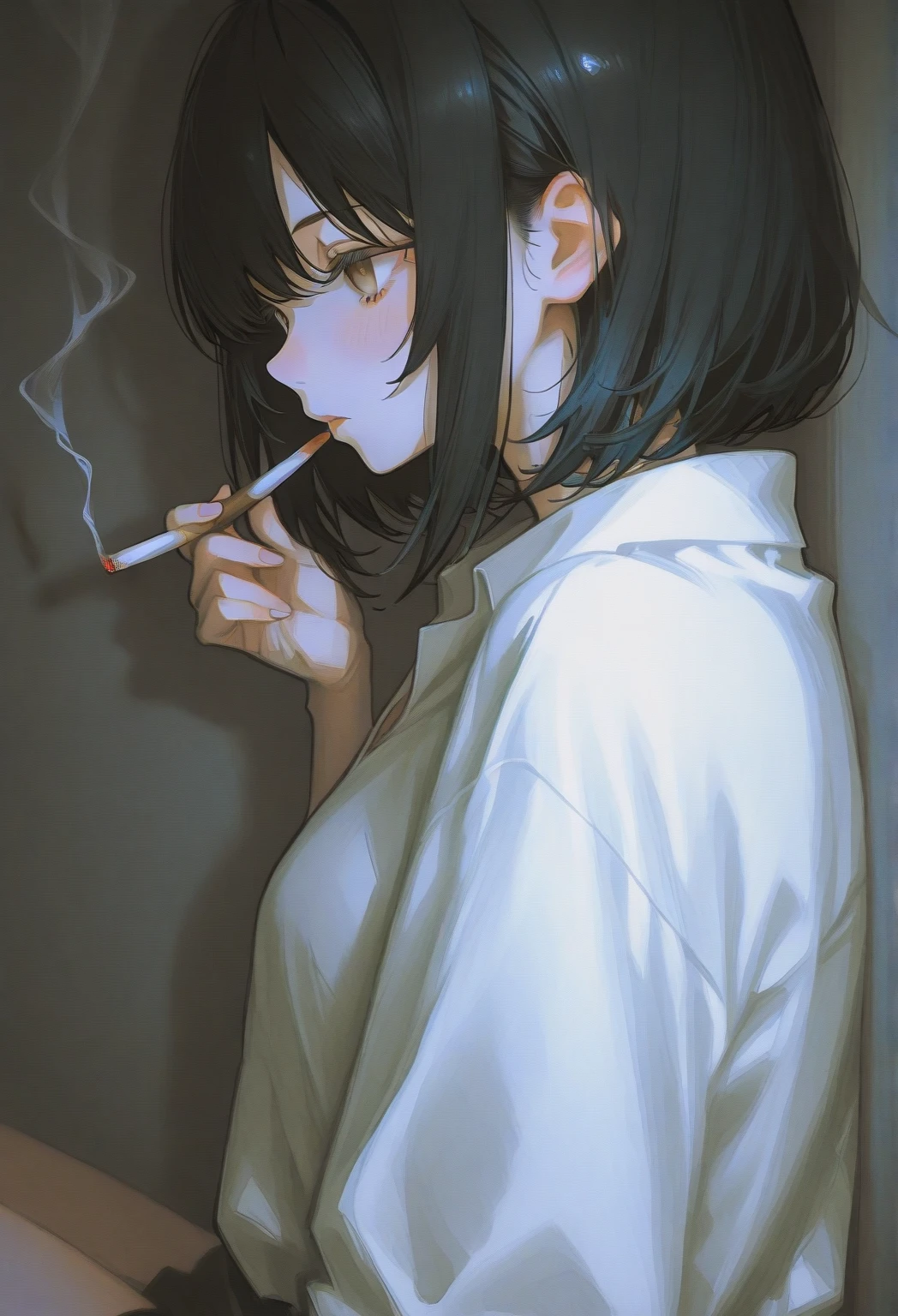 Eyes closed, ultra detailed, eyes closed with makeup
