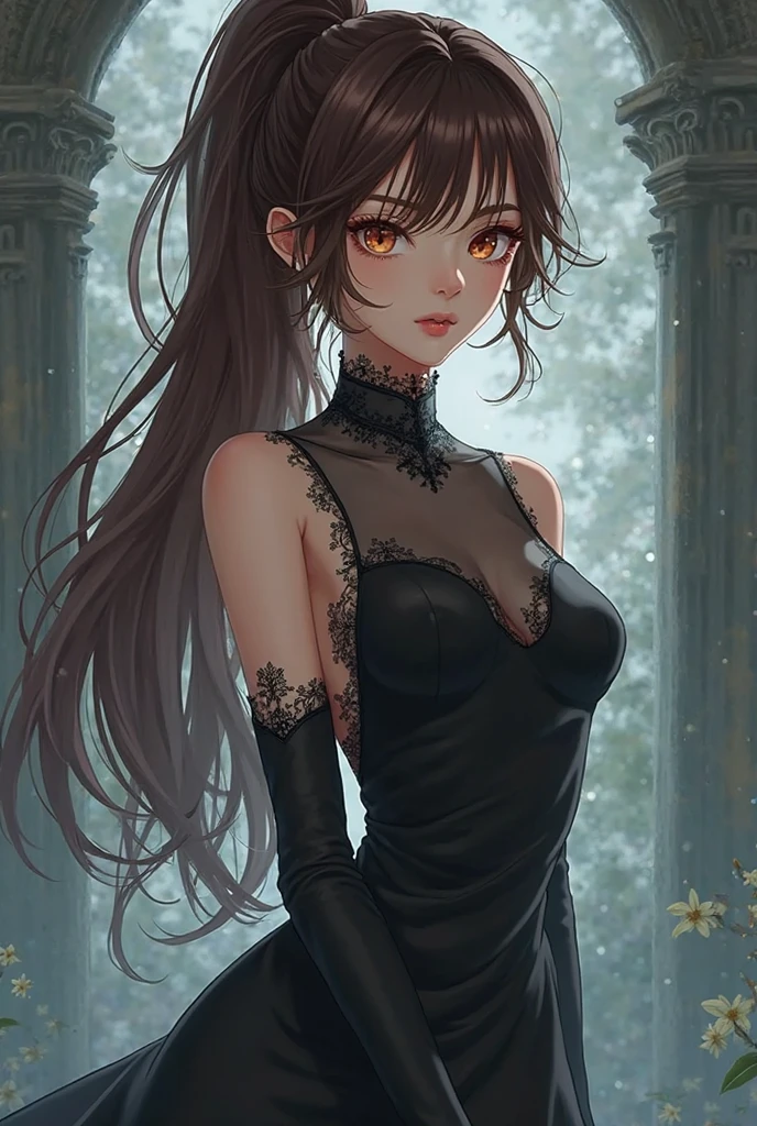 garden girl,fine and beautiful eyes,fine eyes､beautiful detailed lips,非常にfine eyesと顔,black eye､long eyelashes,shape,Super detailed,最high quality,4k, 8K,High resolution,masterpiece:1.2,Ultra-fine painting,sharp focus,Professional,bright colors､sexy､masterpiece, 最high quality, high quality, High resolution､cinematic lighting､((View from behind))
