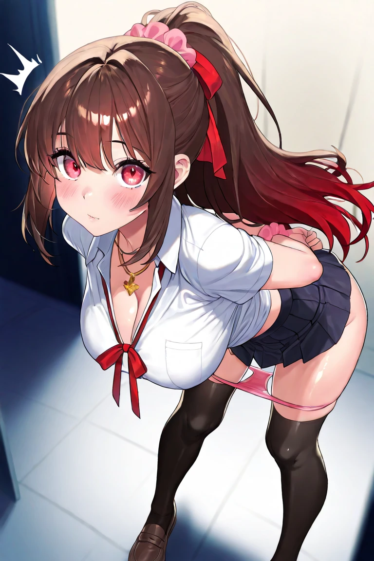 ((Highly detailed CG Unity 8k wallpaper, very delicate and beautiful, High resolution, masterpiece, high quality, super detailed:1.2), 1 girl, alone, cowboy shot, thigh focus, perfect anatomy, beautiful detailed face, ideal body proportions, Happy, smile, skin dents, glowing skin, big breasts, thin, contrasting, sexy pose, forest, null, super detailed風景, , beret, black hair band, boots, bow hair band 茶色の目, brown shoes, brown gloves, brown hair,, gloves, hair ornaments, hair band, hair clip, have, ((((((red bloomer))))))‚((((((white shirts)))))‚(((((gym clothes))))),Big breasts, thighs, best quality,masterpiece,
(,toddlercon:1.2),1gril,BREAK
(looking at another:1.3),
very long hair,,dreadlocks,yellow hair,
gym uniform, buruma,
(leaning forward:1.2)
, from below,big ass,(fat:0.3) ass
adjusting clothes, from behind, ass,
panties,
BREAK
outdoors,ground, school,