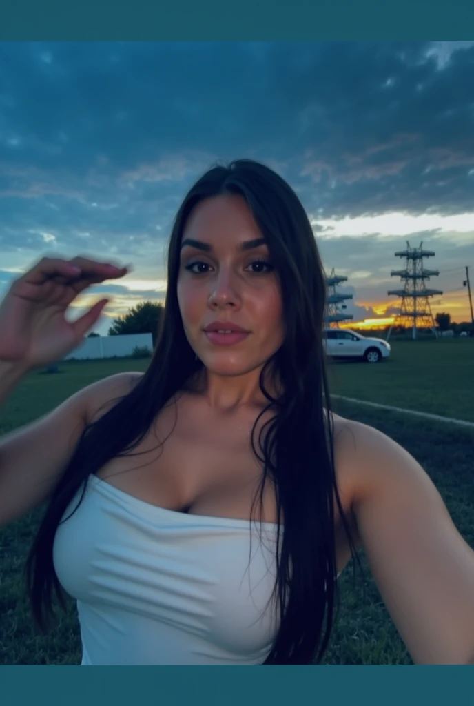 1 mulher ((selfie da parte superior do corpo, Feliz)), obra-prima, melhor qualidade, ultradetalhada, sozinho, ao ar livre tirando selfie (rosto suado) next to an erupting volcano, (Fundo lava escorrendo), (noite), (estrelas, ......lua) Alegre, Feliz, contraste, sky with sparse clouds, Estilo , (matiz quente, tom quente): 1.2), Close-up, cinematiclight, side-lighting, Ultra high resolution, melhor sombra, ...RAW, parte superior do corpo.