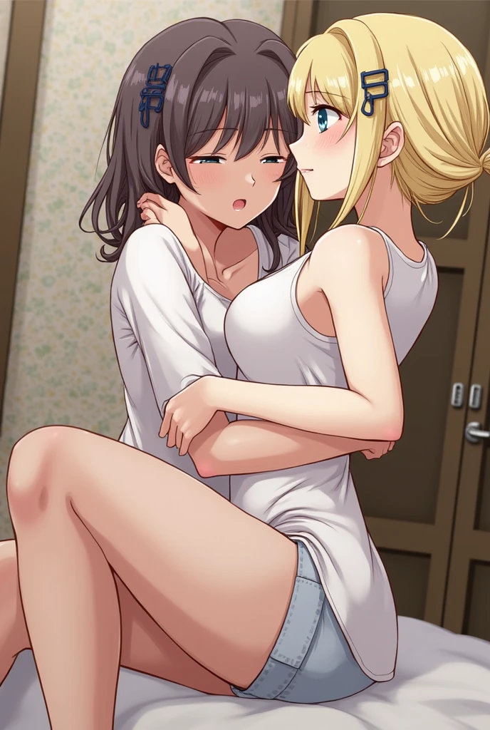 highest quality、8K,{Boy 1}{girl 1}{2 people}All limbs、full finger,The kids{10 years old},straight hair、{ sexを見せびらかす}sweating,、The background is the bedroom、(((sexual behavior)))、((hug each other ))、(((( sex))))、((((Panting figure ))))、((( Front insertion)))