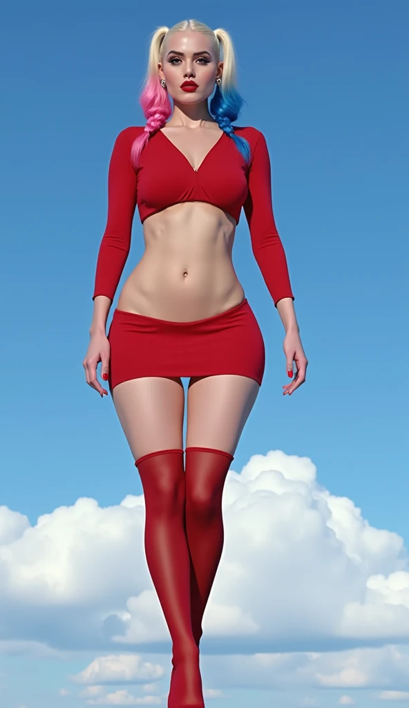 a gorgeous woman with sakimichan style body, very detailed high heels, long beautiful legs, flawless skin, beautiful detailed eyes, beautiful detailed lips, extremely detailed face, longeyelashes, graceful pose, high contrast lighting, (best quality,4k,8k,highres,masterpiece:1.2),ultra-detailed,(realistic,photorealistic,photo-realistic:1.37),HDR,studio lighting,professional,vivid colors,bokeh