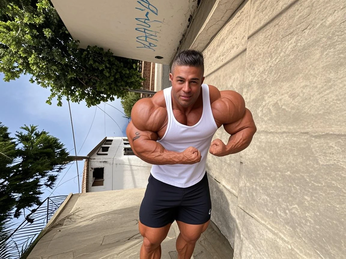 mature male,exhibitionism,muscle
