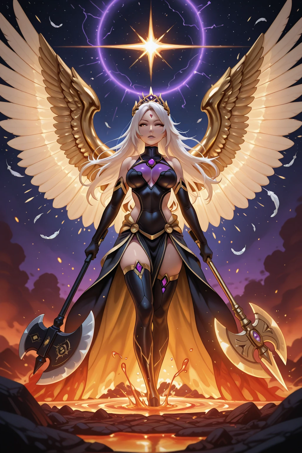 a drawing of a woman with a sword and wings, valkyrie style character, angel knight girl, as a mystical valkyrie, sketchy artstyle, angel knight gothic girl, mechanized valkyrie girl, complex fantasy character, archfey, winged archer, angel in plastic armor, black wings instead of arms, villainess has black angel wings, oc commission, she is holding a sword,masterpiece, best quality, (extremely detailed CG unity 8k wallpaper), (best quality), (best illustration), (best shadow), absurdres, realistic lighting, (Abyss), beautiful detailed glow