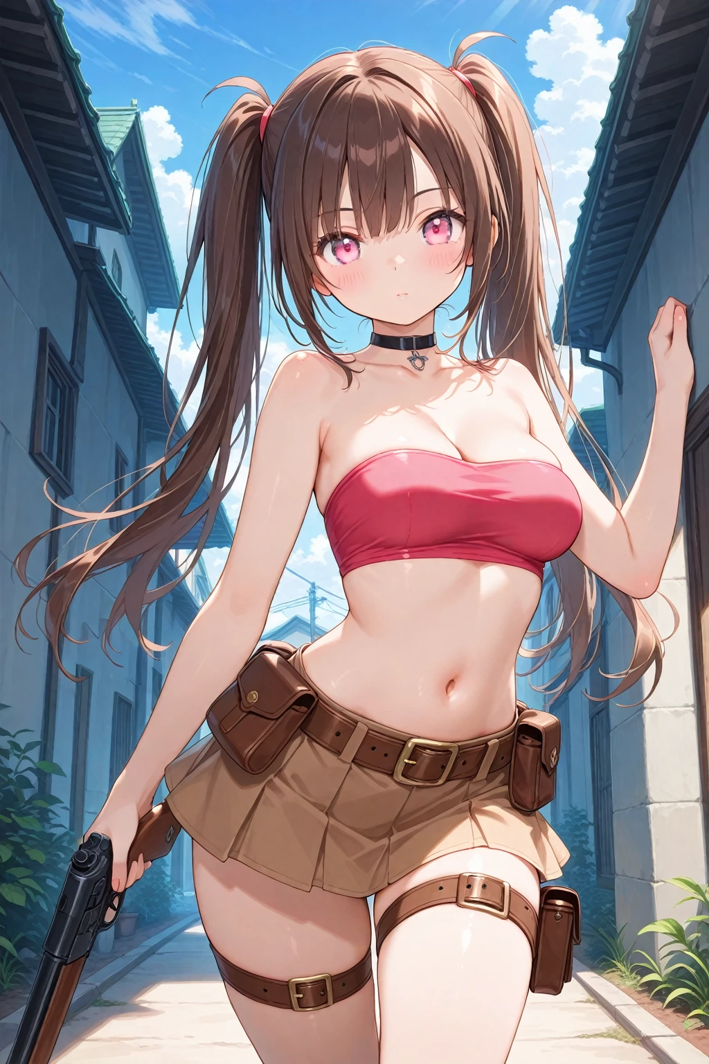 (msterpiece:1.3), (8k, RAW photo, best quality: 1.4), beautiful face, beautiful hairstyle, beautiful detailed eyes, beautiful skin, absurdres, attractive, ultra high res, highly detailed,NSFW, 3 girls in abandoned underground basement, big breast,facial close up,necklace,arms behind back,evil smile,knife,light long hair, ultra detailed skin,Heavy makeup, flower hairpin, naked,colorful patterned JK, dirty ground,on a rock,bondage,dirty rock,half body,cum on breast,