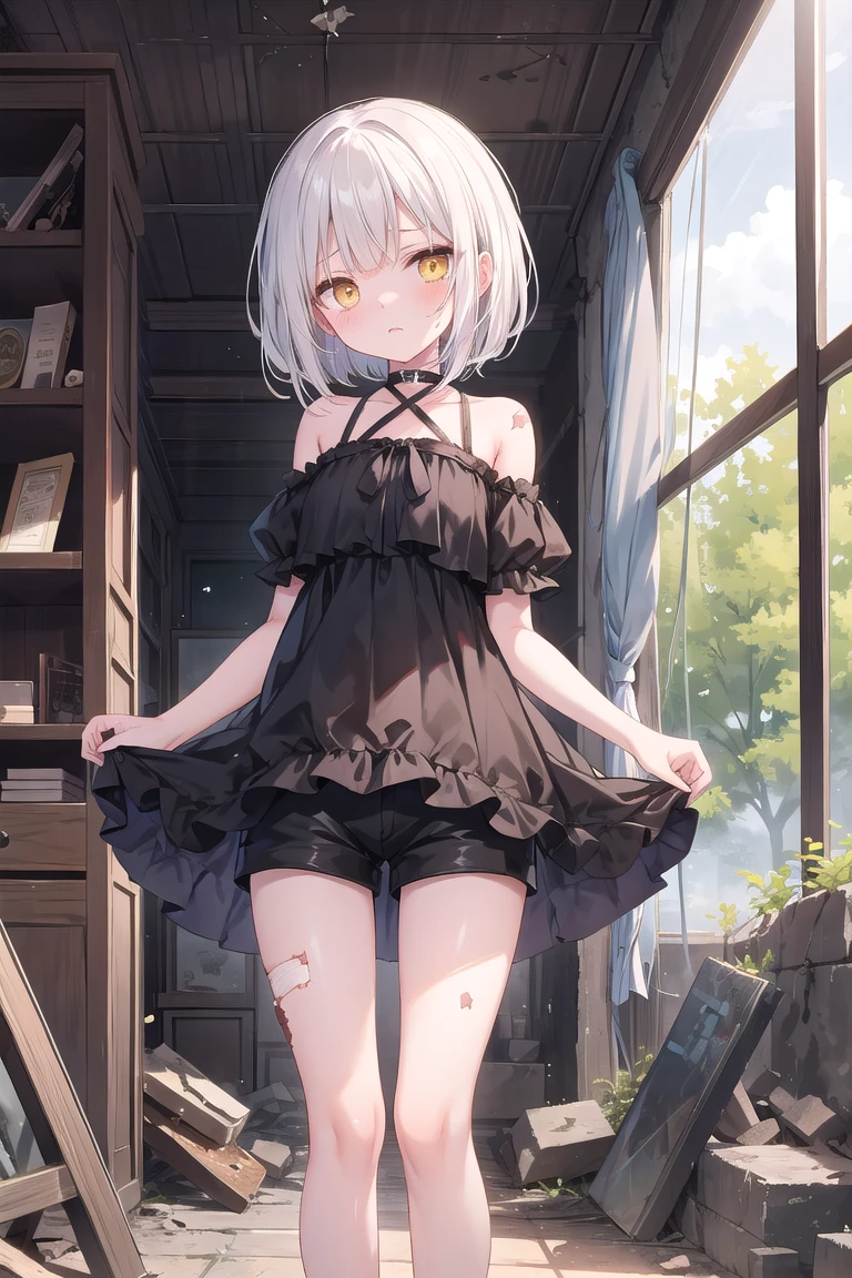 Wearing a black dress on the beach、Long white hair、Anime girl in black shoes, very beautiful anime cat girl, , beautiful anime cat girl, at the beach, cute anime cat girl, Sitting beautiful anime girl wariza, At the beach, seductive anime girl, on the beach, anime cat girl, Anime cute art style, anime girl sitting,,,hands between thighs
