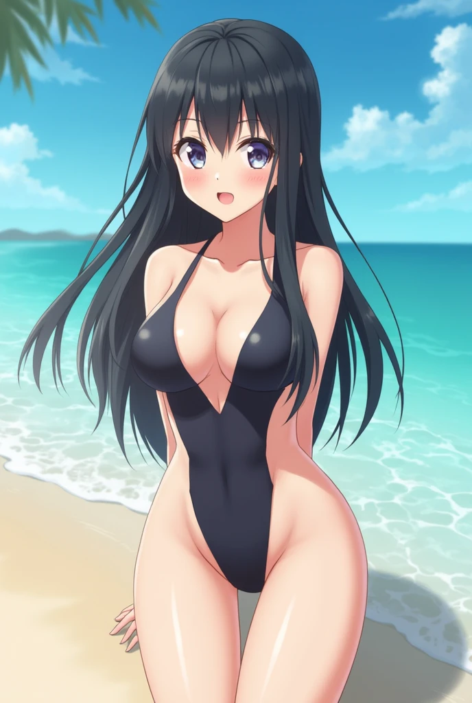 ((masterpiece)), (best quality), (detailed), (1 girl),<lora:12 16Dim Cosine:0.8>,<lora:clothesSeeThrough_v10:0.8>,see-through leotard,covered nipples,covered navel,bare shoulders,beach