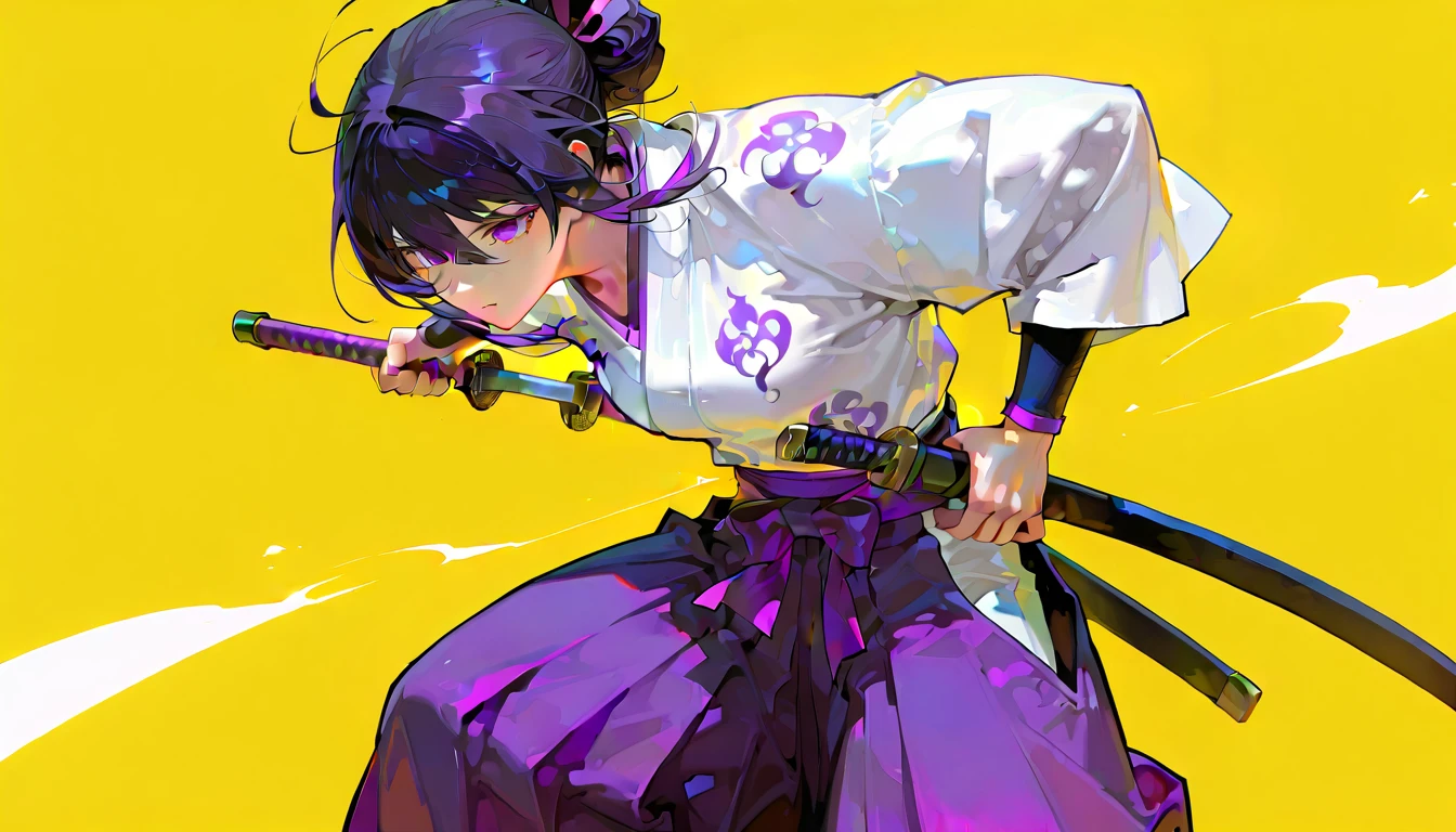 High school girls　Nipples are visible　Orgasm Facial　Sexual climax　Kyudo　Wearing hakama　Wearing a thin black undershirt