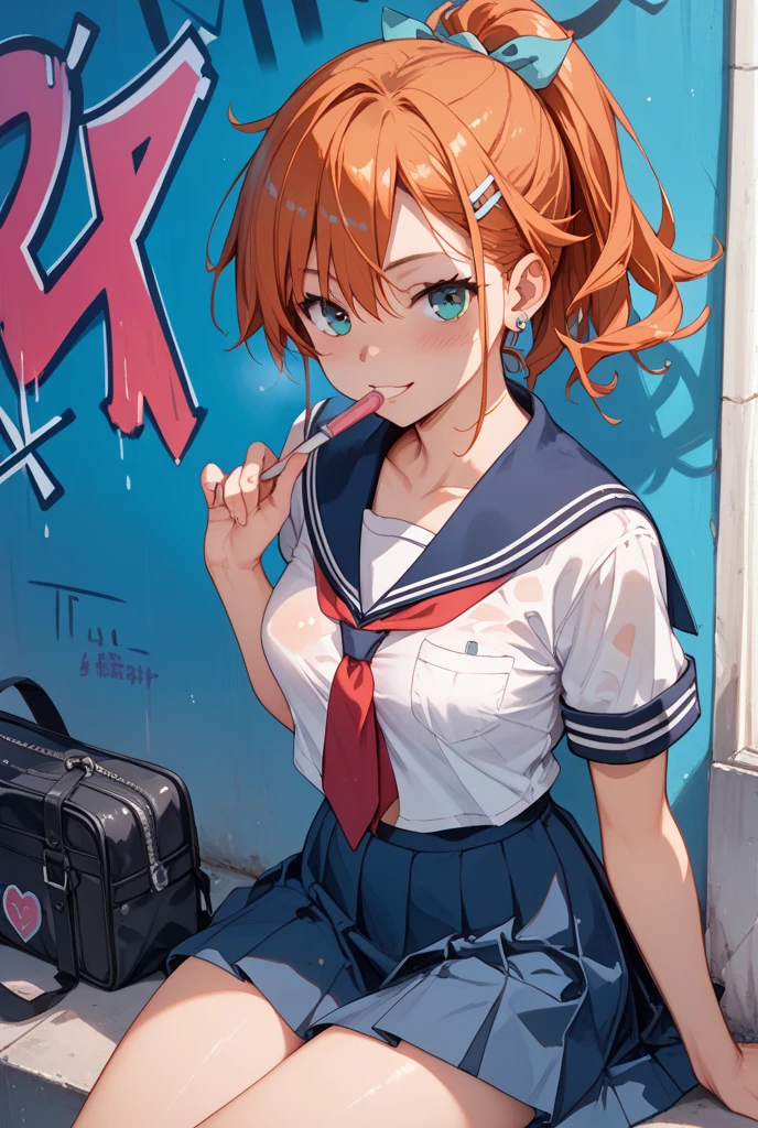high school girl、Cluttered classroom、Sex、Out of breath、hot、intense、Sweaty、The moment of 、The momentum is amazing、surprise、smile