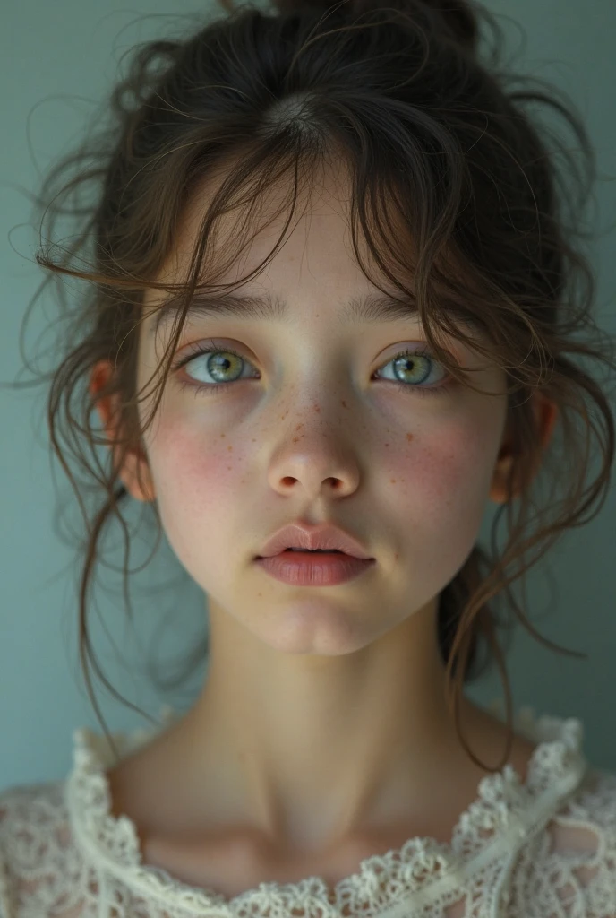 arte de Cornflower, dreamers (A little one with beautiful, detailed eyes. The depth of field in the photo is perfect, lens flare adds a nice touch, {{side chest:2}}}, a soaked dress