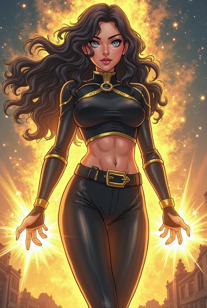 (audra miller:0.9), ([riley reid|sasha grey|shakira]:0.9), cartoon, vector art, beautiful young woman, 
sith's shadow sheath looking dark side star wars,
symmetrical face, large breasts, fit,
soft glow of the Archon's tower casts a warm light over the scene, splendid 8K masterpiece,
edgbodytape
best quality, masterpiece, detailed,   <lora:edgBodytape_MINI:0.8>