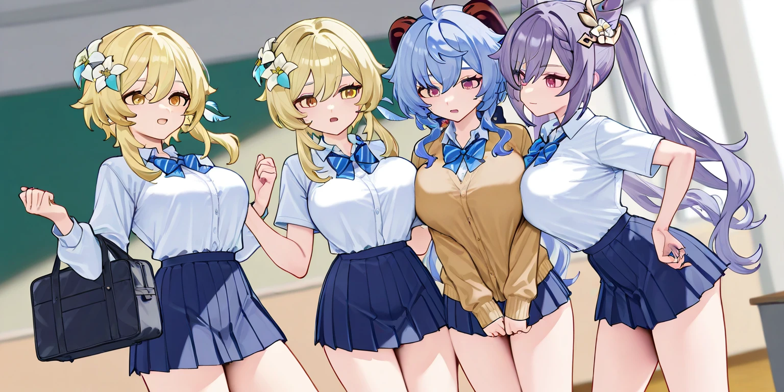 ((NSFW:1.3)),(Textured skin, Anatomically correct, Super Detail, high details, High quality, hight resolution, Best Quality, 1080p,4K),(One-person viewpoint, looking at viewer, subjective:1.5),
(KONOSUBA!, Female Characters:1.5)
(women's Evening girls' high school:1.3),
((6 Women, Group photo of the girls:2))
((Women of high school students,(17 year old):1.5)),(Girls with busts of all sizes:1.5),(Girls with various hairstyles:1.5),
(inviting you to have sex),
((Girls line up standing:1.6)),
(pov shot:1.5),(front view:1.3)
(summer school sailor uniform:1.5),
nsfw,(In the process of undressing:1.4), showing off pussy, showing off breasts, lose one's underpants
(sweating:1.3),
nsfw,(enraptured face:1.4),(naughty expression:1.2),(orgasm smile:1.5),seductive smile, excited smile,(heavy breathing, steam:1.3)
(blush, face blush, blushing:1.3),
,(vulgarity:1.5),(fucked silly:1.1),(steam:1.1),(drooling:1.1),(sweat:1.1),(orgasm:2.0),
(vivid pussy, high quality vagina:1.1), (dripping love juice:1.3),
