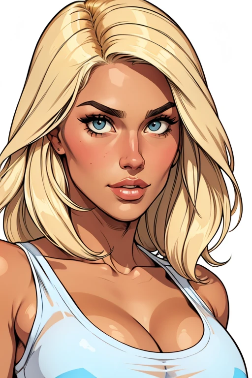 uploaded e621, score_9, score_8_up, score_7_up, score_6_up, score_5_up, score_4_up, rating_safe, smooth, source_furry, {realistic}, mature sexy curvy prefect figured teen, seductive, DARK SKIN, countershading, huge perky breasts, {{{dark brunette, blonde balayage highlights}}}, , cleavage, tall, brown lips, hazel eyes, wide hips, extra thicc
