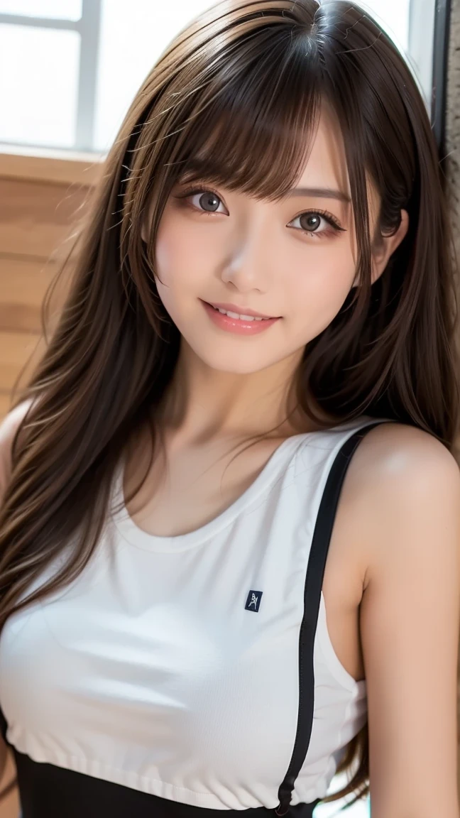 seed:1237008697,((close-up:1.3))((Full Body Angle:1.１)),((Highest quality, 8k, masterpiece: 1.3)), concentrated: 1.2,Front hair:1.3, Cute 1,Nipples erect、 Perfect beauty: 1.4,Colorful star print T-shirt、Shorts,: 1.2,Randall Color、comics＆Text Graphics、Black,1.1, Highly detailed face and skin textures, Fine grain, double eyelid, whitening skin, ,Highest quality,Ultra-high resolution,you,1 person,alone,_Shiny_skin,Iris,necklace,((brown_length_Wavy_hair)),(lips)),eyelash,Front hair,deal with,compensate,Shiny,pore,skin big breasts、((smiling face))、((Front hair:1.3))、Walking in the park、Standing and walking、gravure idol、Don&#39;t look at the camera、