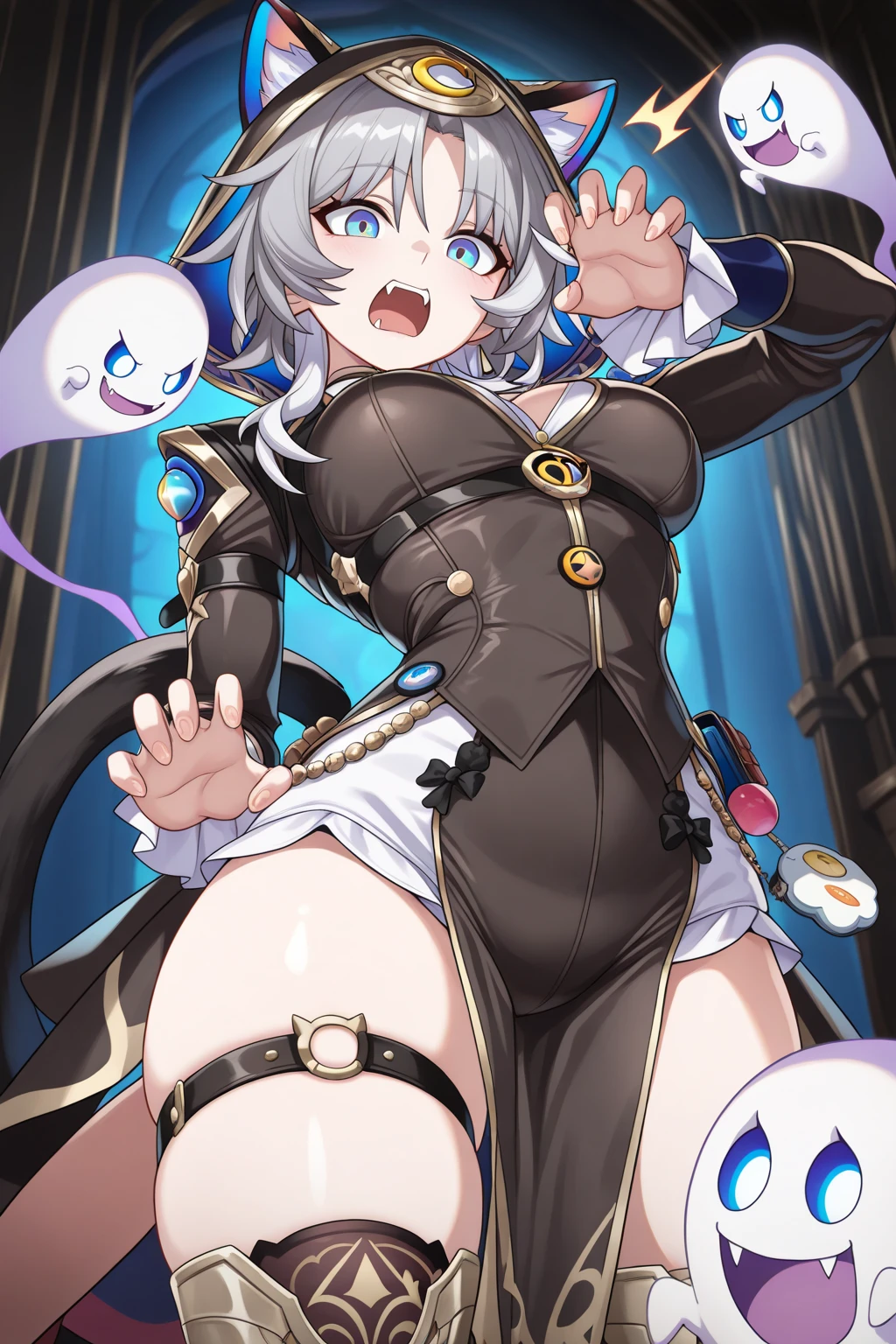 Copyright
yu-gi-oh!
Character
duel monster labrynth of the silver castle lovely labrynth of the silver castle
Artist
k daiiti
General
blush bra demon girl demon horns female huge breasts looking at viewer pose silver eyes smile solo twintails underwear white hair wings