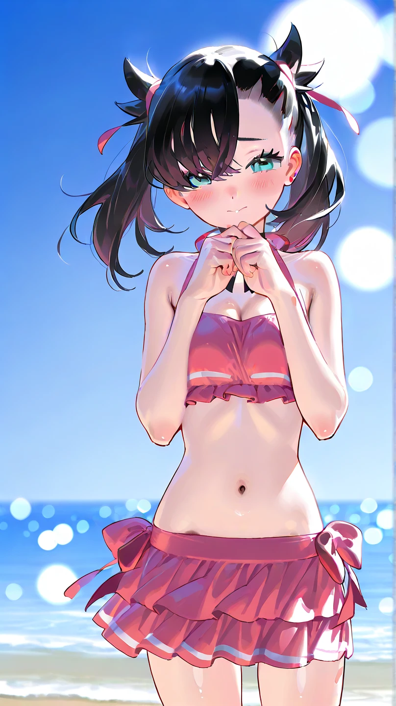 girl、Black Hair、Gravure idol、Ridiculous Swimsuit