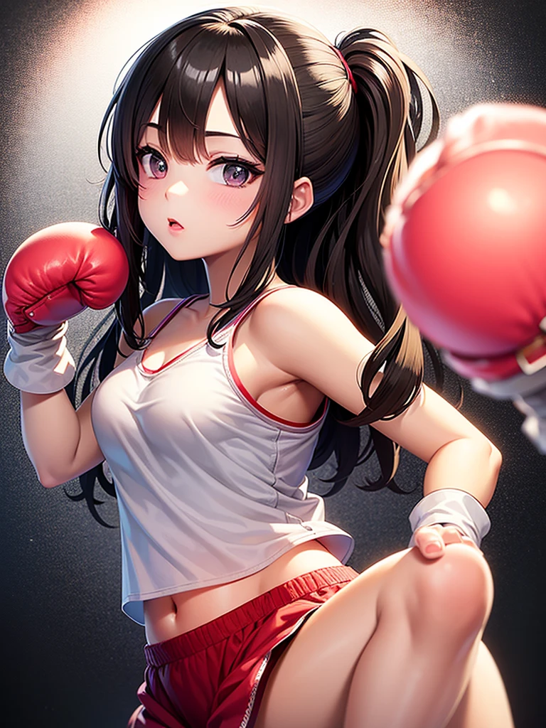 2 girls、fitness wear, shortspats、Sportsbra、Tank Tops、masterpiece、top-quality、realisitic、Hyper-detailing、(Glossy skin、be sweaty:1.4)、absurderes、Looking at the camera、short dark hair、Brown-eyed、A slender、动态照明、hight resolution、foco nítido、depth of fields、A detailed eye、Sharp eyes、Realistic eyes、(small tits:1.6)、(thick thight:1.0)、、Women's locker room、Locker Room、Shower room、Change of clothes、Half-undressed、Lower breast、pov from down、Full Body Display、Training Machine、Treadmill、Weight training、perspiring、moisture、punching bag、martial art、Boxer Size、Open Finger Gloves、shelves、punch、Spinning kick、Take off the bottom、Love Juice、A smile、red blush、teats、Clothing that shows through sweat、Kicking a punching bag、Punch to hit the ball、Covered with lotion、Muay Thai、catfight、Lotion Pro Wrestling、Climb into the ring、Spurling、Cross Counter、Martial arts、Command Sambo、Mount Position、Joint Technique、Upper Spinning Kick、Summer Salt Kick、
