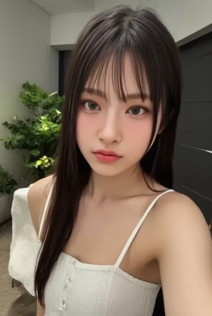 in 8K,photos realistic (1 Cute Korean Idol ) low-tied long hair, Thin makeup, Medium chest size, Close-up portrait, nffsw、Punk Girl、Pendants,FULL BODYSHOT、beauty legs、Beautiful legs、16-year-old 、She's looking at this、(Super beautiful girl:1.5)、(A detailed face)、Adult face、Bare legs, thighs、a closeup、full body Esbian、Nasty eyes,woman in a suit and tie sitting on a train, a hyperrealistic , hyperrealistic , pretty face with arms and legs, cute , ((crossed legs:1.7)), young idol,, japanese girl , juicy legs,((legs visible:1.5)),
