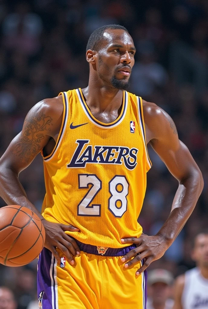 (photorealism:1.2), Sha´q o neal and kobe bryant