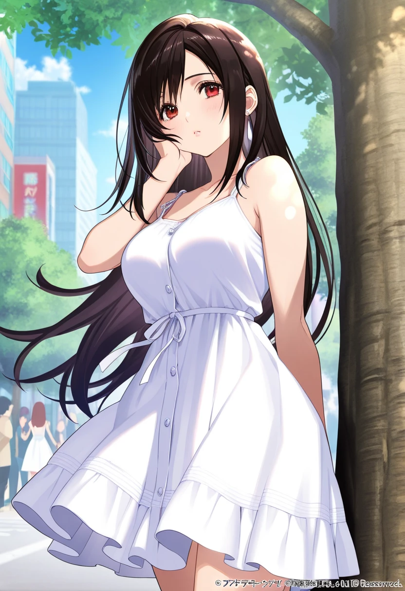 Amazing Chitanda, There is only one beautiful girl,Purple Eyes, Black Hair, Very red face,Very white skin,Glowing skin,Skin as delicate as porcelain,Naturally straight hair, Straight bangs,Extremely refined,Open lips,Long flowing hair,Beautiful Girl, Like a dream,Slim,Slim waist,Soft, (Sensual), (Kawaii), Dream quality,Beautiful big breasts,Half of the areola is exposed,white summer dress,sleeveless,Many holes in clothes,Ragged clothes,,The clothes are completely transparent,Deep V neckline,Loose neckline,Wide neckline,In the crowd,Squeeze the subway,Crowded,Wind blows up skirt,no pants,Bare shoulders,Bare neck,Exposed collarbone,Showing breasts,Show your waist,Show your buttocks,Show your thighs,Exposing the groin,No pants,extremely shy,Ultra-high resolution, (masterpiece:1.2, best quality), (Delicate and beautiful eyes: 1.2), (Beautiful and delicate face)