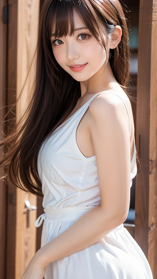 ((Best Quality, 8K, Masterpiece: 1.3)), Focus: 1.2, Perfect Body Beauty: 1.4, Buttocks: 1.2, ((Layered Haircut,)), (Wet Clothes: 1.1) , (Street:1.3), Bandeau Dress, (With Legs: 1.1), Highly Detailed Face and Skin Texture, Fine Eyes, Double Eyelids, Whitened Skin, Long Hair, (Shut Up: 1.3), Smile