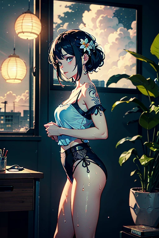 photo, Banks art stickers,Kelly Brooke , soul, digital illustration, comic style, 完美of解剖結構, center, nearly perfect, 动态of, Very detailed, watercolor, art station, concept art, 光滑of, 锐利of焦点, illustration, art by Kane Griffith and Vadim Kashin,Big breasts,獨自一人of動漫女孩,High cut split swimsuit,thong, Show belly button,camel toe exposed,齐刘海of柔和短发, heterochromia, 完美of解剖結構, center, nearly perfect, 动态of, Very detailed, character table, art station, concept art, 光滑of, 锐利of焦点, illustration, 金正基of艺术作品,, artistic germ, Kane Griffith and Vadim Kashin , Sasha Yakovleva, Lois, Jeremy Mann, full-body shot, character table, lightning wave, beautiful anime watercolor ,Tim Okamura(Tim Okamura)of《dripping paint》, Victor Nizovtsev, Greg Rutkoski, Noah Bradley. trending on art station, 8k, masterpiece, graffiti paint, Fine details, full of color, 错综复杂of细节, golden ratio illustration,monochrome green background, masterpiece, 最好of质量, high quality, high resolution, 最好of质量, high resolution修复, 明亮惊人of灯光, Detail enhancement::style only zuul by valerio "Dreher Lake" buonfantino on art station::2.9 ,( 美丽of女人 )), ((独自of)), ( 细致of眼睛和细致of脸:1.3), (High cut split swimsuit:1.3), (美丽清晰of背景:1.2), (Very detailed, Super detailed, 最好of影子:1.1), big breasts, 裸露of肩膀, flowers and petals, , (White background:0.5), (illustration :1.1), (非常精緻和美麗of女孩:1.1), (Perfect details:1.1)style::Li Zai ::2.9——Quality ,illustration style, 奇妙of画作 ,graffit style, Black straight hair flowers ,with jeans and a white T卹或洋裝, 美丽of女人, 设计周围of黑色浮雕,热情of钢琴家点燃钢琴of火花, fire, night nucleus, Fine details, 富有表现力of, dark contrast, in the style of paper frank, McFly - 16th:9 --q 2 --s 500 --v 5.1 --style raw --c 100,from behind
