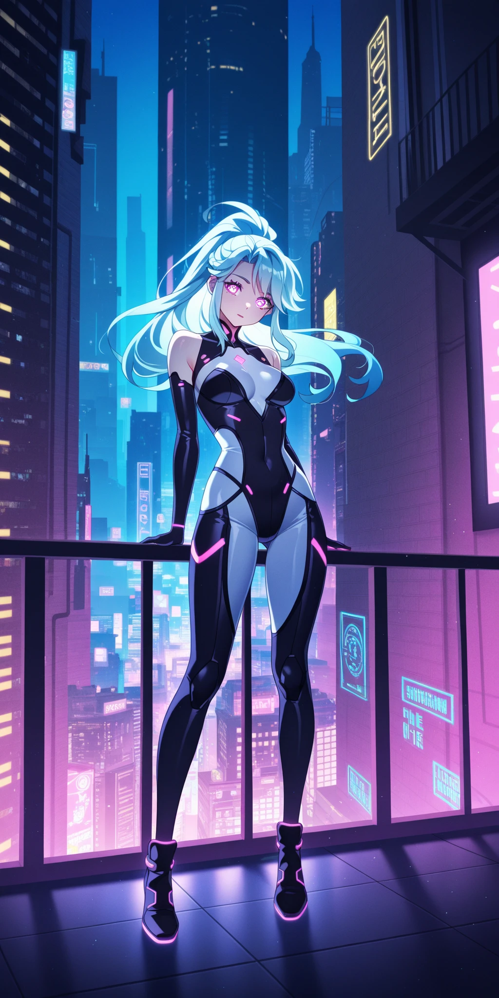 (best quality, masterpiece), official art, illustration, ligne claire, highres, absurdres, ultra-detailed, 8k, cel shading, 1girl, Ghostspider, Gwen Stacy,, City, high res, ultrasharp, 8K, masterpiece,1 girl, full body, vibrant, posing, dynamic, background, elements, confident, expression, majestic, cover