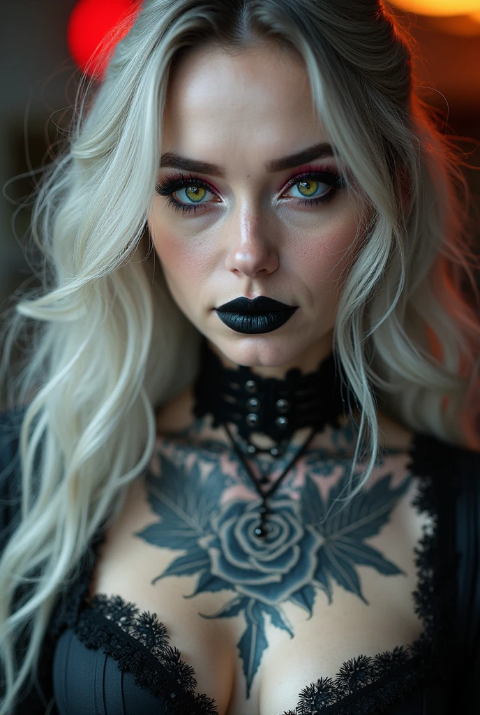 (best quality, hyperdetailed photography:1.2), beautiful lady, freckles, gothic dark makeup, soft light, massive perfect breast,head and breast portrait, cover, (detailed beautiful face, detail skin texture, ultra-detailed body:1.1) sexy vampire girl,