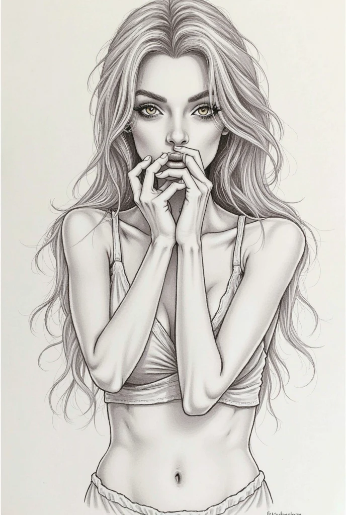 Masterpiece, coloring-book, lineart, perfect lineart, multicolor style, naked Marilyn Monroe
