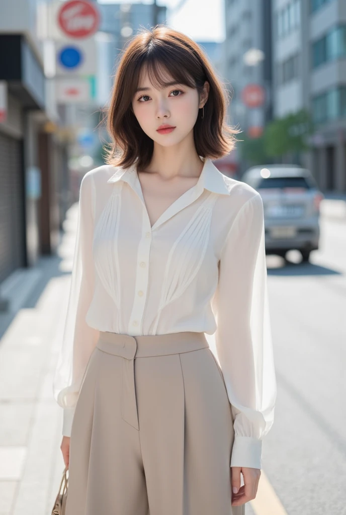 (Photorealsitic:1.4), (Top image quality:1.0), (超A high resolution:1.0), 8K, Raw photography, (masterpiece:0.2), (pureerosface_v1:0.5)、(Best Quality Detail:1.2)、realisitic、8K UHD、hight resolution、(1girl in:1.2)、The ultra-detailliert、High quality textures、intricate detailes、detaileds、Very detailed CG、High quality shadows、Detail Beautiful delicate face、Detail Beautiful delicate eyes、depth of fields、Ray traching,1girl in, japanaese girl, Cute, slender, white shirt、a miniskirt、beautiful model、Magic Hour、by the window、Natural smile