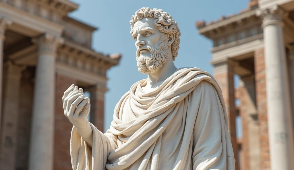escultura, Statue of the philosopher Plato, Ancient Greece