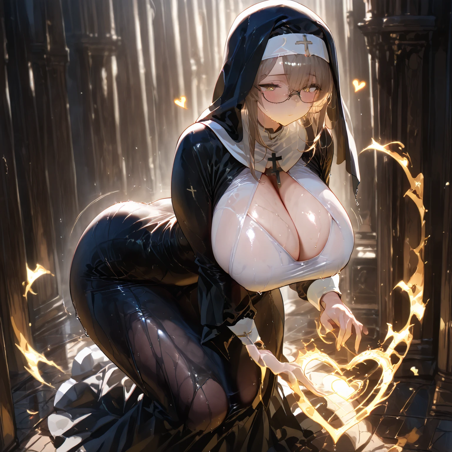 (((Accurate depiction of the human body))), Full Medium Close-up, (((Similar to Lynette Bishop from Strike Witches))), gorgeous 14 year old woman,Only one woman, soft pale skin, Nice and young々Shishi Face, Defined eyebrows, delicate nose, plump and rounded lips,,,,,,, Carnal thighs, bare-legged, natta、((ash blond hair)), ((one braided pigtail:1.5)), Beautiful light blue eyes, drooing eyes, Thick eyebrows, Sleep in a ruined church in the Gothic style, There are foggy and rainy conditions, 1600s, (high skin detail: 1.2), Ultra-detailed, Photorealsitic, depth of fields, Cinematic lighting, IMAX Camera, nffsw, nffsw, Full-HD, 8K,Keep your knees apart、Spread your legs, barechested,Sleeping on the bed, Lumiere, (highly contrast)、、(Very long:1.5)、Rocket Tits, Slender waist:1.5、Beautiful thighs:1.5、((odious body:1.5))、Maximum breast exposure:1.5,fullllbody:1.4,(Ingrown nipples:1.4),((very large breast:1.5)),(very large areola:1.3),,((Estrus girl:1.5)),Nasty temptation:1.5,,Whole human body:1.3、Open your mouth and stick your tongue out sloppily:1.2, Drooping saliva, No Underwear:1.5, Expand the female genitalia:1.5,Exposed female genitalia:1.5, widen vaginal opening:1.5, Wet, Lots of love juice:1.5, ((Squat down and spread your legs wide to show your genitals......:1.5)), Lewd lines:1.5, Female genitals are wet:1.5, Meticulous portrayal, Exposed female genitalia:1.5, Exposed female genitalia:1.5, big areolae:1.5, Large :1.5, Overflowing love juice:1.5, Float your hips, Thrust your hips out to show off your female genitals, Ecstatic face, Squirting:1.5, enlarged areola:1.5, protruding papillae:1.5, Expand the female genitalia:1.5. Exposed female genitalia :1.5, Exposed vaginal opening:1.5, Widened vaginal opening:1.5, Wet female genitalia:1.5, soaking wet :1.5, (Vaginal Opening Visible:1.5), a wet body:1.5, (A large amount of love juice is dripping from the vaginal opening......:1.5), spawning