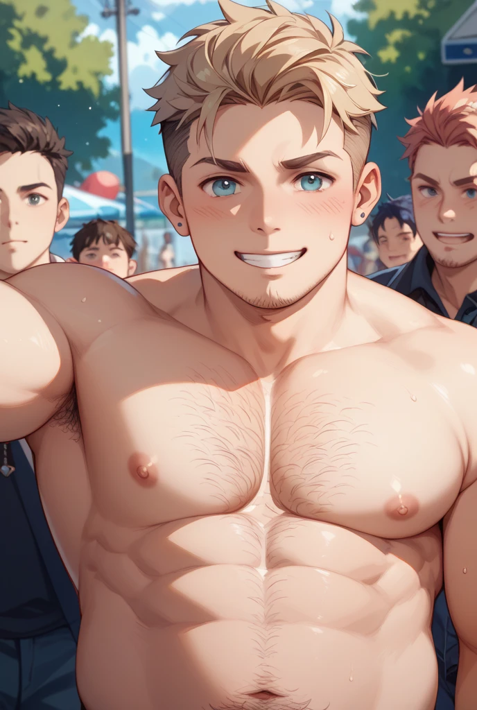 score_9, score_8_Excellent, score_7_Excellent,
crowd, See naked men, I'm looking at one cute girl and one boy, Sex , Heterosexual, Long black hair, Wet, (((close-Excellent of chest cleavage))), Dripping Water, Middle Chest , close, ((Leaning forward)), Smooth Skin, moisture, Grabbing her breasts, Big round breasts, Nipples flicker, eyelash, Seductive eyes,((Squeezing the udder)), Beautiful mature face, (((Thick lips))), Sit on a chair, topless, (( squeeze Breast milk out)), (((Squeezing the udder))), Suck the breast, Breast milk , Titty fuck, ((Massive ejaculation)), joy of laughing, Swamp Cook, public bathhouse