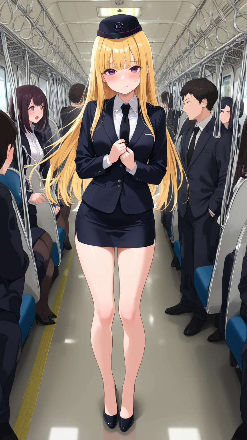 Get to grips, ,
High school girl grabbed by the buttocks on the train,
, pleated skirt,
Beautiful One Girl,
3 men,
(molestation),
Man grabbing girl's ass on train,
Man grabbing girl's chest on train,sex,score_9,score_8_up,score_7_up, best quality, masterpiece