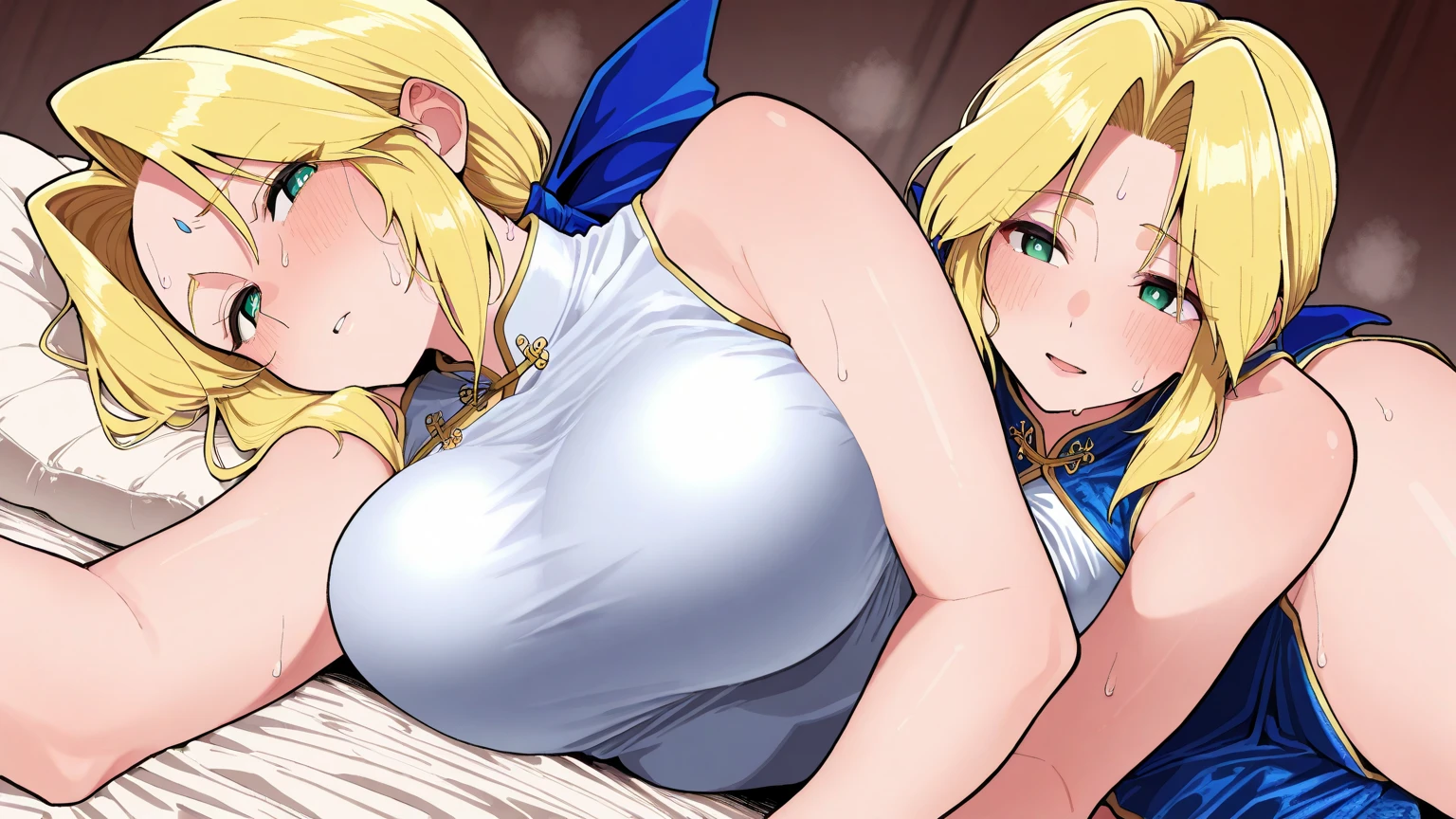 (POV, 1boy, faceless male, POV paizuri, paizuri, breast squeeze:1.4), best quality, high resolution, upper body, 1girl, rosalina, railwars!, (huge breasts:1.4), (blush, embarrassed), (sweat:1.2)