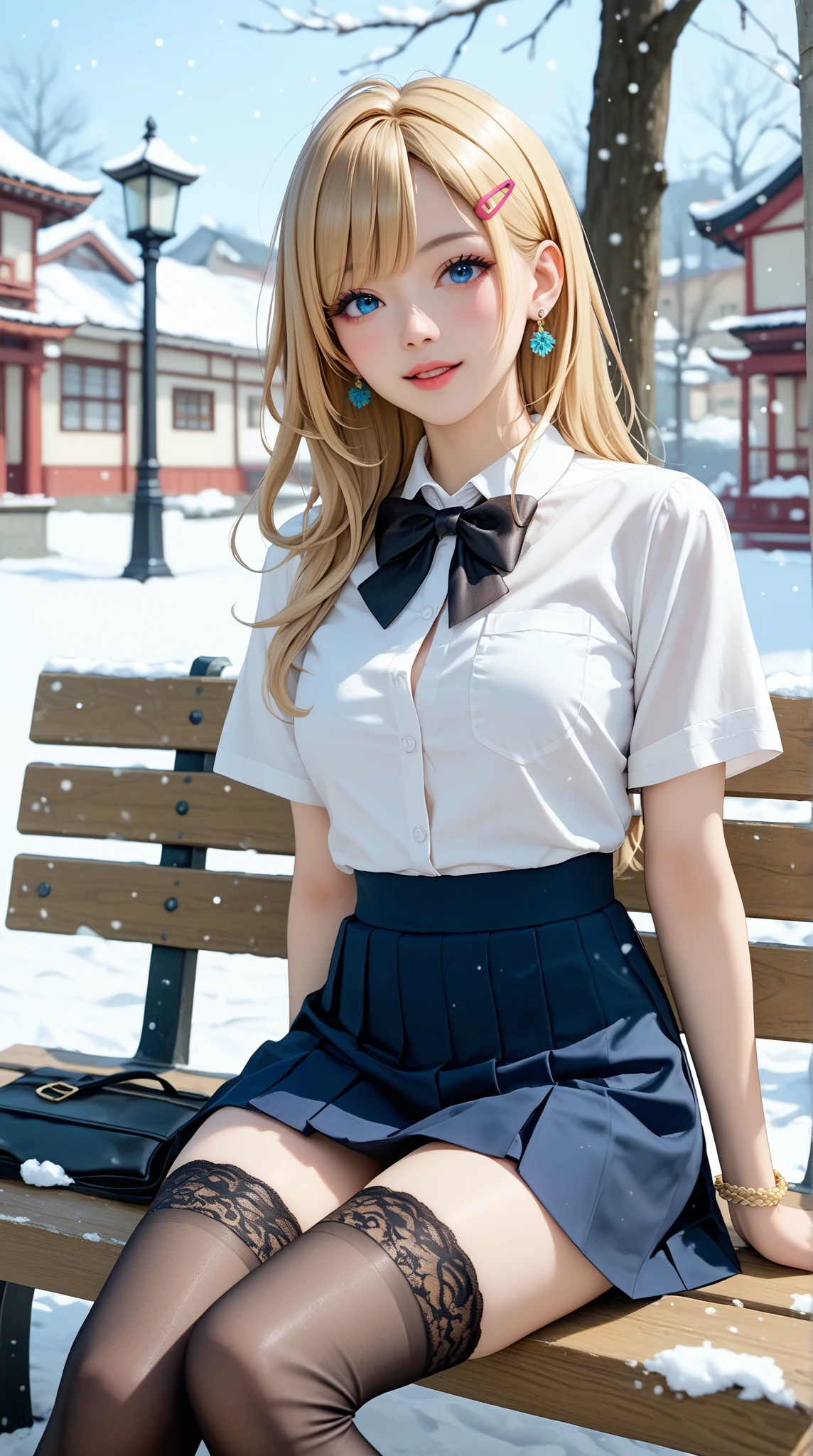 girl, 8 years old, idol girl, very young, cutie, very skinny, anorexia, harmful, charming, Darling, bright blonde with pink hair, Informal, very long wavy hair, bright makeup, White wet transparent mini blouse, Cleavage, White miniskirt, tights, rectangular frame glasses, bright red lipstick, goth makeup, wet clothes, full length photo, ahegao, orgasm, skirt lift, masturbation, crotch cumdrip, bukkake, cumdrip, white tights, eyeliner, eye shadow, masturbating, allure, pissing herself, chocker, pissing stream, pissing through panties, tiny chest, Slim waist, small ass, slim fit girl, (long curly disheveled blond hair:1.4), shy smile, fox ears, short tight blue pleated skirt, bangs, tight white shirt, short sleeves, collared shirt