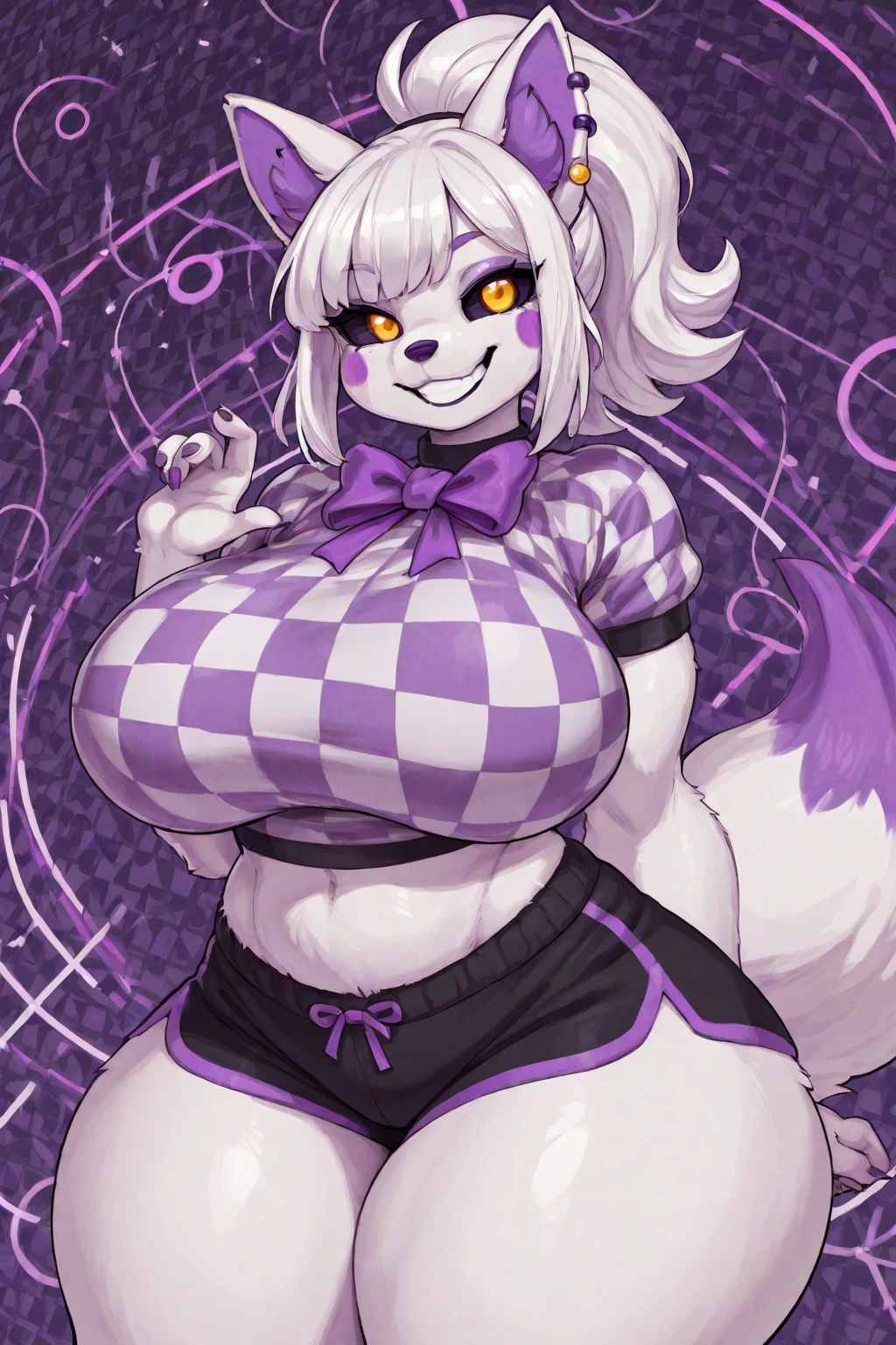 Vanilla the rabbit, sexy bikini, turned on, sweating a Lot, Lusty face