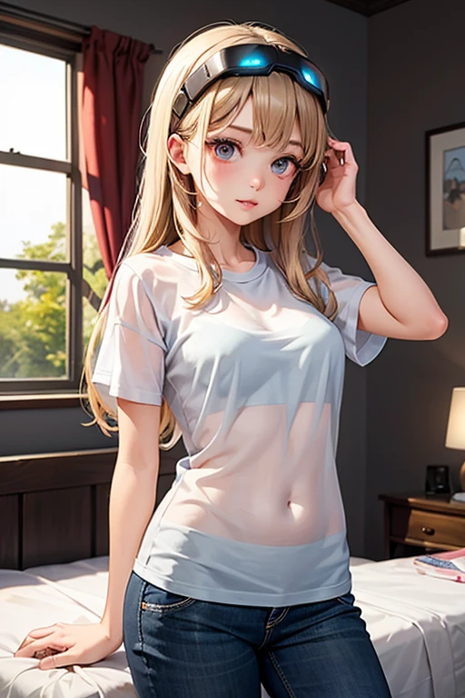(NFSR8k:1.10, Highest quality, masterpiece:1.2), Very detailed, (High brightness:1.3), (High Contrast:1.1), (High chroma:1.1), (Anime screenshots:1.20), (((Perverted short girl:1.30))), ((hair ornaments:1.2)), Hair between the eyes, Blonde, bangs, ((short hair)), Green Eyes, skin, (((Long Hair:1.10))), (((Both sides up:1.10))), ((Beautiful Eyes:1.10)), (cuteeyes:1.10), ((Eye for details:1.5)), cute, (((((Beautiful breasts:1.30, valley:1.10, breast:1.10))))), (((((One white tank top with a low neckline for adult men in size 3L:1.30, A peek at the inner nipples from a tank top chest, from a perspective angle 1.40, breastがタンクトップ胸元から溢れ出す:1.30))))), ((the body is slim:1.10)), ((Sensual blush)), ((Standing on tiptoes:1.5)), (Outdoor, Beach, Waterfront, Day), ((whole body:1.2)), (cute 卑猥なO顔:1.20), (((Little girl places right hand on knee:1.10, A young girl pulls on her tank top with her left hand:1.10, Push your ass up:1.10, Kneel on the ground:1.10))), (Shiny地skin:1.10), (Oil地skin:1.5), (((((Basic structure of the human body:1.45, Young girl leaning forward at 80 degrees:1.30))))