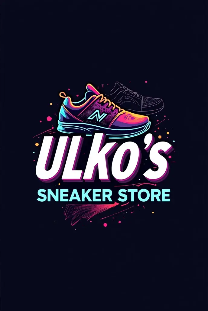 Un logo professionnel de ma boutique de vente de sap et de chaussures dont le nom est ulko’s sneaker store
( je veux que le nom ressorte )