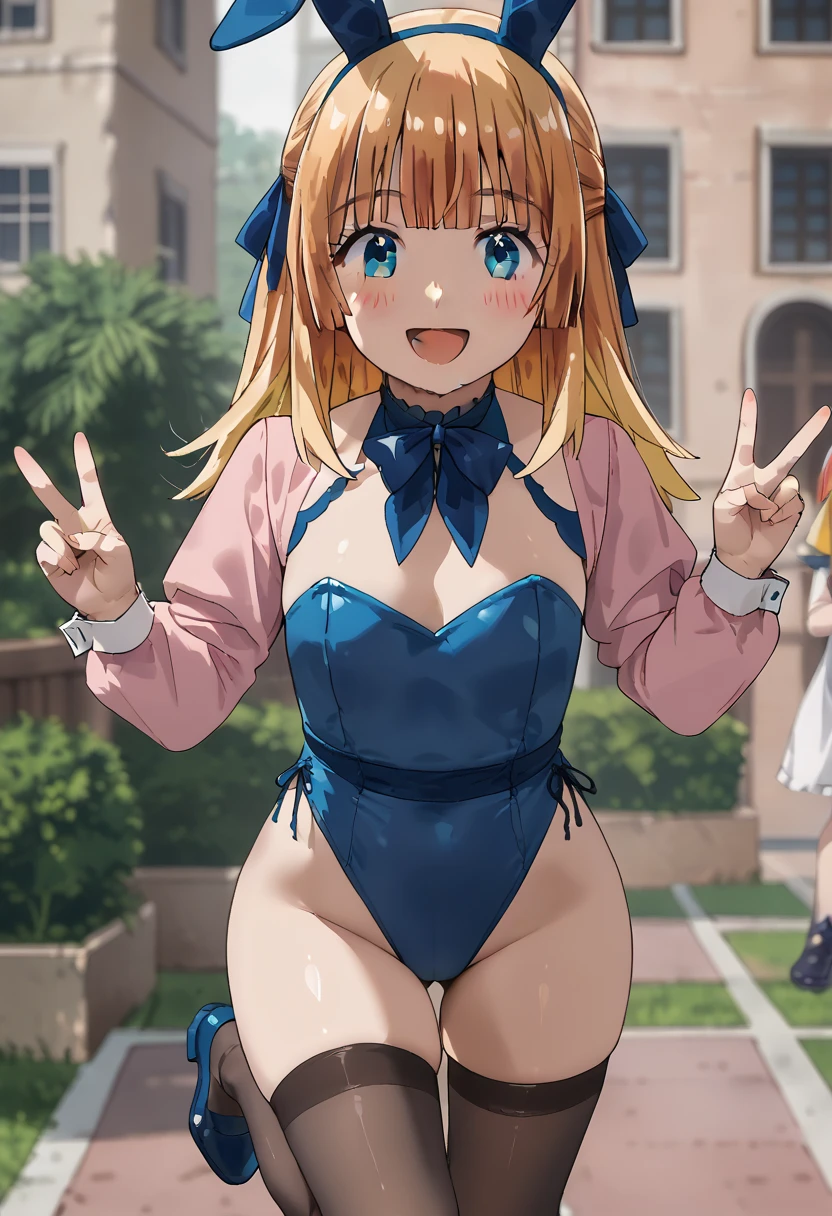 masterpiece, best quality, girl, 10yo, (petite), from behind,
 smile, open mouth, standing, magical girl costumes, (open clothes), (clothes lift), small breasts, nipples, comiket_cosplay_Hiroba, comiket_cosplay,