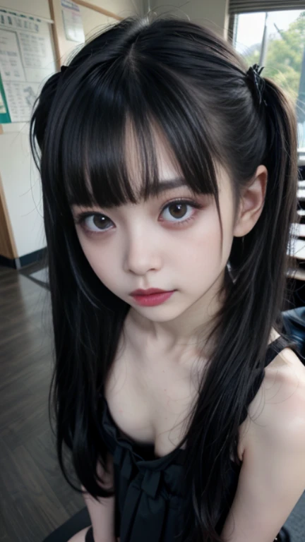 (((((NSFW1.9)))))、1girl in, cute little, 年轻,(((( A slender)))), 小柄,Young Face、Small waist 、ハンドジョブ、Slender legs、((((fully body photo))))、Very small bra、Very small panties、Very cute bra、Very pretty panties、
(((10yaers old )))、(((flat chest)))、
watching at viewers、(((Very small breasts)))、
Mouth slightly open、A dark-haired、((((Twin Tails 1.5))))、Floating hair、Medium Hair、
angry、I'm frustrated、Complain、criticize、Upset、I'm fed up、frowned upon、scornful、on the beds、Cute room、
Portrait photos、
Professonal lighting、photon maping、Radio City、physically-based renderingt、
(8K、Raw photography、top-quality、​masterpiece:1.2)、(realisitic、Photorealsitic:1.37)、