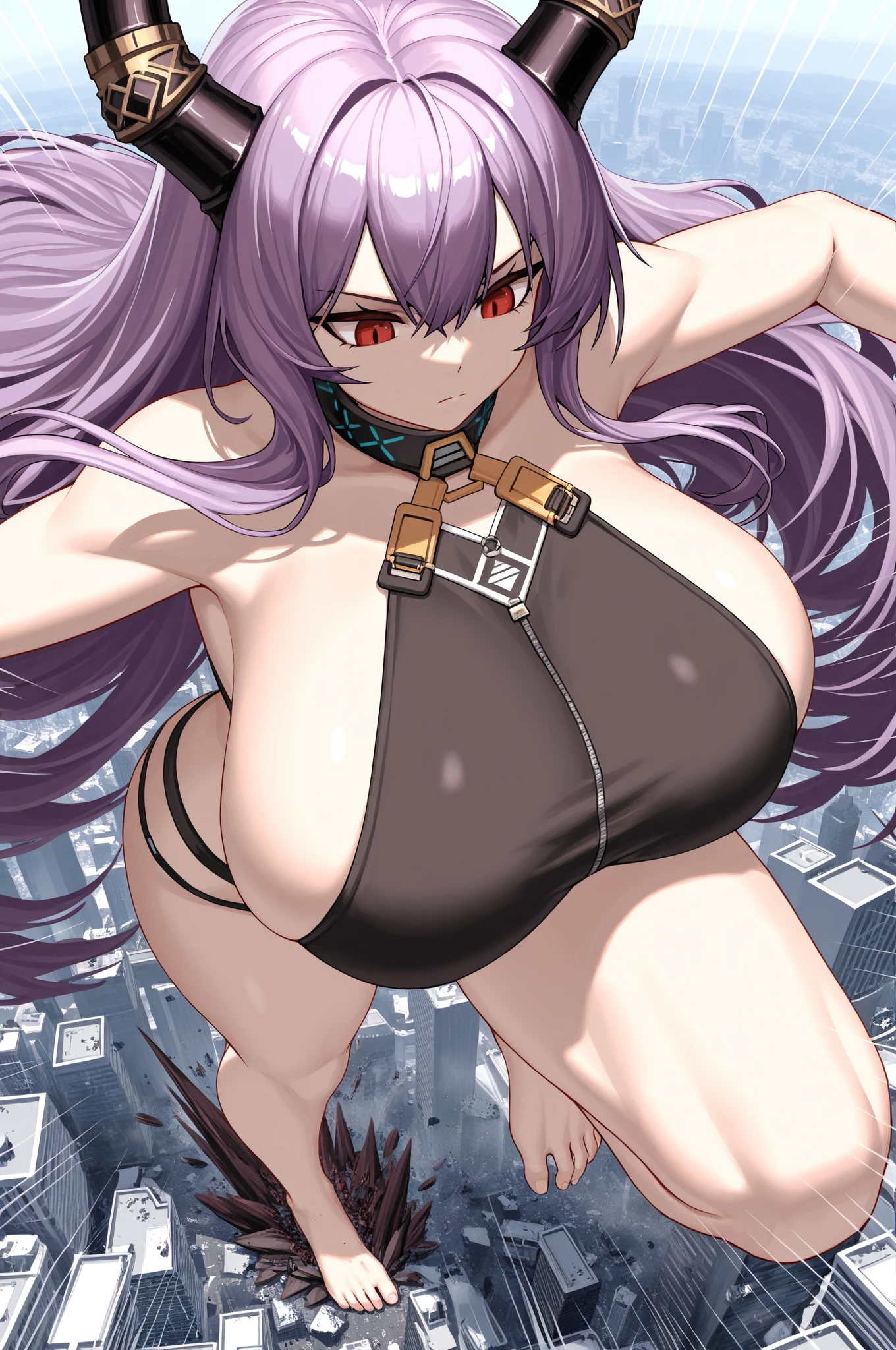 An anime-style artwork depicting acheron from the game Honkai star rail.

Tags: acheronhsr, anime, detailed eyes, detailed lips, black crop top, black turtleneck, black pencil skirt, smiling expression, intense gaze, glowing emblem on hand, dynamic pose, mystical background, vibrant colors, digital art, high-resolution, professional quality, gigantic breasts, (underboob : 1.4), curvy, cowboy shot, (gigantic breasts: 1.4), (purple eyes: 1.4), (light copper blonde hair: 1.6), short hair