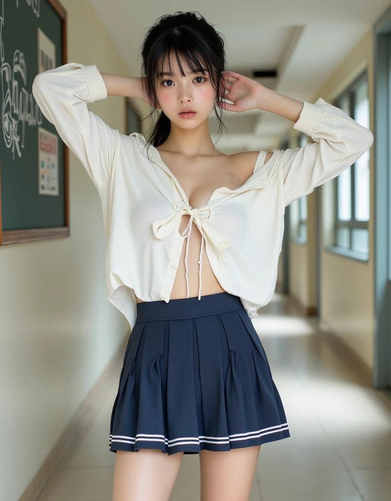 photoreali、photoRealstic brunette color hair、hair straight、tit、Black eyes、Plump cheeks、Sixteen years old、Big high school girl、Suppin、Short hair tied up,Short hair tied in the hair,So that it is not exposed、Cute Baby Turtle、a sailor suit、Female Student、bow ribbon、skirt by the、Soaked with sweat enjoy face expresssion、Laughing expression、Laughing little breast、tit、Short stature、vaginal、Female genitals、、 Spread your legs boldly、Normal bit、insertion、Vaginal insertion、pubes、Sex life、Sykes、Have sex、sperm、Large number of sperm、Sperm immersion、Intense sex、Secure insertion、cum shots Background with、Countryside、takeout