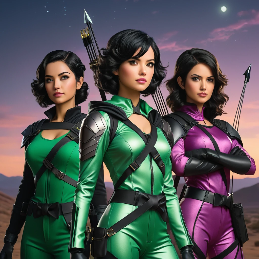 (masterpiece, top quality, best quality, official art, beautiful and aesthetic:1.2), (1girl), extreme detailed,(fractal art:1.3),colorful, highest detailed, Green Eyes, Female, wearing 1930 leisure suit or dress, orange, purple, pink, red, blue, white, tan, gold, brown very long curly hair, Slim body build, BRIGHT GREEN EYES, Eyes green, age 28, ethnicity Indian, ethnicity, middle eastern. Black Smoke effects, Tajik cultural outfit, Sari.
