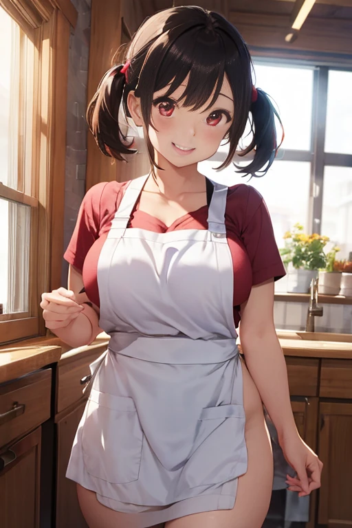 ((((highest quality)))), (((Ultra-precision CG 16K))), (((masterpiece))), (((Very detailed))), (((Extremely detailed))), (((Black outline:1.3, Written boundary depth:1.3 , Written soft outline))), Blur, Bokeh, Maximum clarity and sharpness,Multilayer Texture, Surface Shading, Cinematic lighting, Beautiful details sparkle ,Perfect Proportions, Limited to three woman, BREAK accurate, Anatomically correct, Highly detailed face and skin texture, drawn in detail, Highly detailed facial and skin texture, Detailed eyes, beautiful hair, Beautiful Japanese Idol face, Beautiful and beautiful eyes, Beautiful body, Beautiful breasts, Beautiful thighs, Beautiful legs, Beautiful fingers, (Beautiful views) , skinny body, ((Beautiful Skin)), ((Skin Texture)) BREAK breast enlarged, large Breasts, rocket breasts, slender waist, (blush, smiling:1.3,) BREAK (((oversized_shirt:1.3 , shirt untucked:1.3, midriff peek , hot pants))) , wearing earrings, BREAK (((cooking in the kitchen ,  pot-au-feu boiling , has a ladle in hand , stick breast out))),(serious, from side:1.3 , from below),