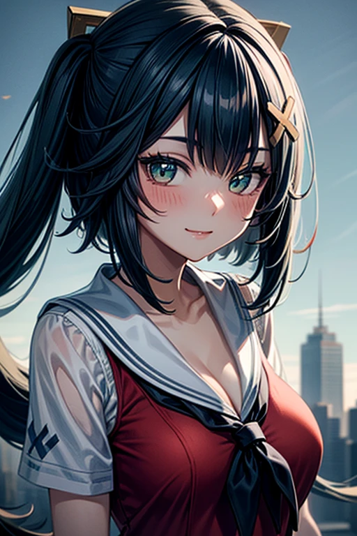 ((((highest quality)))), (((Ultra-precision CG 16K))), (((masterpiece))), (((Very detailed))), (((Extremely detailed))), (((Black outline:1.3, Written boundary depth:1.3 , Written soft outline))), Maximum clarity and sharpness,Multilayer Texture, Surface Shading, Cinematic lighting, Beautiful details sparkle ,Perfect Proportions, Limited to one woman, BREAK accurate, Anatomically correct, Highly detailed face and skin texture, drawn in detail, Highly detailed facial and skin texture, Detailed eyes, beautiful hair, Beautiful Japanese Idol face, Beautiful and beautiful eyes, Beautiful body, Beautiful breasts, Beautiful thighs, Beautiful legs, Beautiful fingers, (Beautiful views) , skinny body, ((Beautiful Skin)), ((Skin Texture)) BREAK breast enlarged, medium Breasts, rocket breasts, (((perky breasts))), (covered nipples), slender waist, ( narrow eyes, blush, determined expression, hot, sweaty , Heavy breathing,) , (streaked hair, hair intakes, colored inner hair, ) BREAK (((wearing oversized character printed sexy tank top, wearing outfit in casual way, wearing pleats mini-skirt, breasts is covered by outfit))) , wearing earrings, BREAK ( stick breast out),(((looking at viewer, super detailed background , ))), BREAK (((portrait , close-up, bust-up shot, looking at viewer, bending over, on all four, sitting and holding her knee)), (natural make),