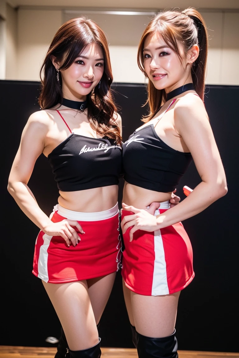 sexy WWE smackdown, fancy looking lingerie, Asian supermodels