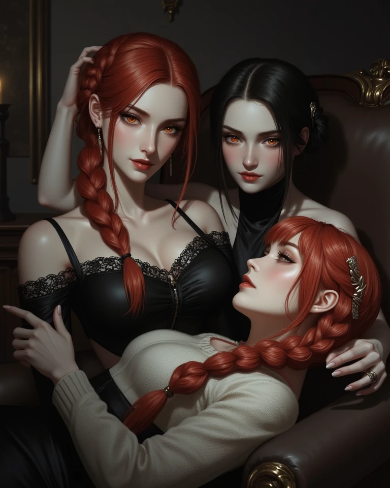 (best quality, masterpiece, high resolution:1.2),(4girls:1.5),multiple girls, Style-Cuddles, Style-Interact,touching,fondling,sleeping upright, sleeping on person, sitting, leaning on person,leaning on each other,sleepy,dreamy,soft, cute,petite,small breasts, collarbone,breasts,nipples, pussy juice, pussy, naked, sweat, steam, wet, heavy breathing, pussy juice puddle, pussy juice trail,public hair, detailed face, detailed eyes,Electric blue hair,Lob (long bob), elegant,lustful,hot,sexual arosal,(blush:1.2), BREAK
Khorne_World, skulls, chain, spikes, fantasy, fire, red glow, red theme, blood rain,bones,magma,lava, wlop and rembrant painting style, visal novel illustration,captivating oil painting,absurdes,surreal,cinematic, breathtaking details, dry brush art,brushstrokes,oil on canvas,detailed, magnificent, dark fantasy art,magical,(nsfw,uncensored:1.3), erotic,centered,focus on pussy,reflections,suspenseful,vibrant, magical, poignant atmosphere, hauntingly captivating,delicate,(jinji ito:0.25), light particles,insperid by warhammer 40k and J. R. R. Tolkien and Lord of the Ring style, om (nk2007)
<lora:BearlySD:0.55>
<lora:m99_labiaplasty_pussy_2:0.2>
<lora:backlight_slider_v10:1>
<lora:Khorne_World:0.5>
<lora:nk2007-40(style):0.15>